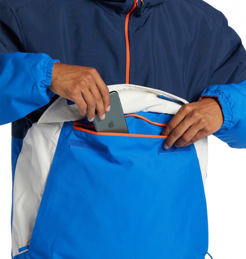 Dress Blues DC Shoes Nexus - Technical Reversible Anorak Snow Jacket | QBJ-976043