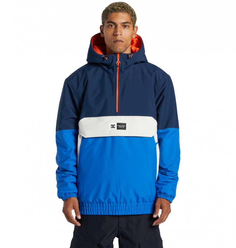 Dress Blues DC Shoes Nexus - Technical Reversible Anorak Snow Jacket | QBJ-976043