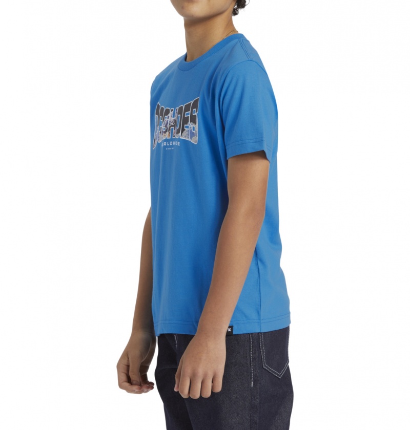 French Blue DC Shoes Astro - T-Shirt 8-16 | EWG-760548