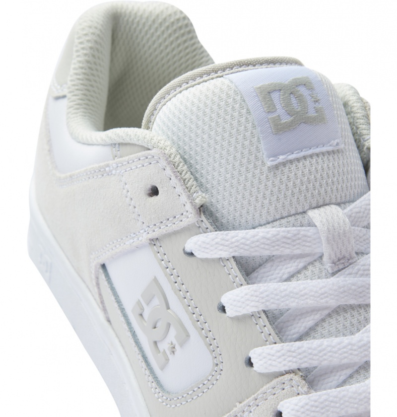 Grey / White DC Shoes Manteca - Leather Shoes | XAI-201459