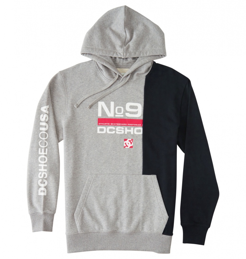 Heather Grey / Black DC Shoes Shift - Hoodie | HEA-308924