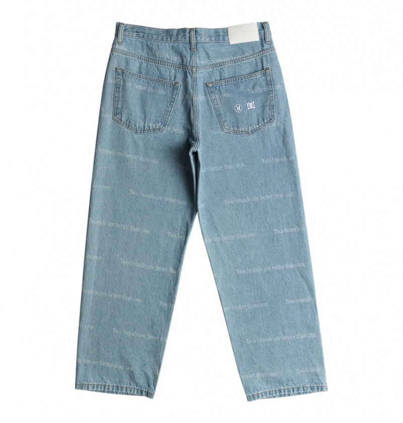 Indigo Light DC Shoes DCrave - Baggy Jeans | XIV-863041