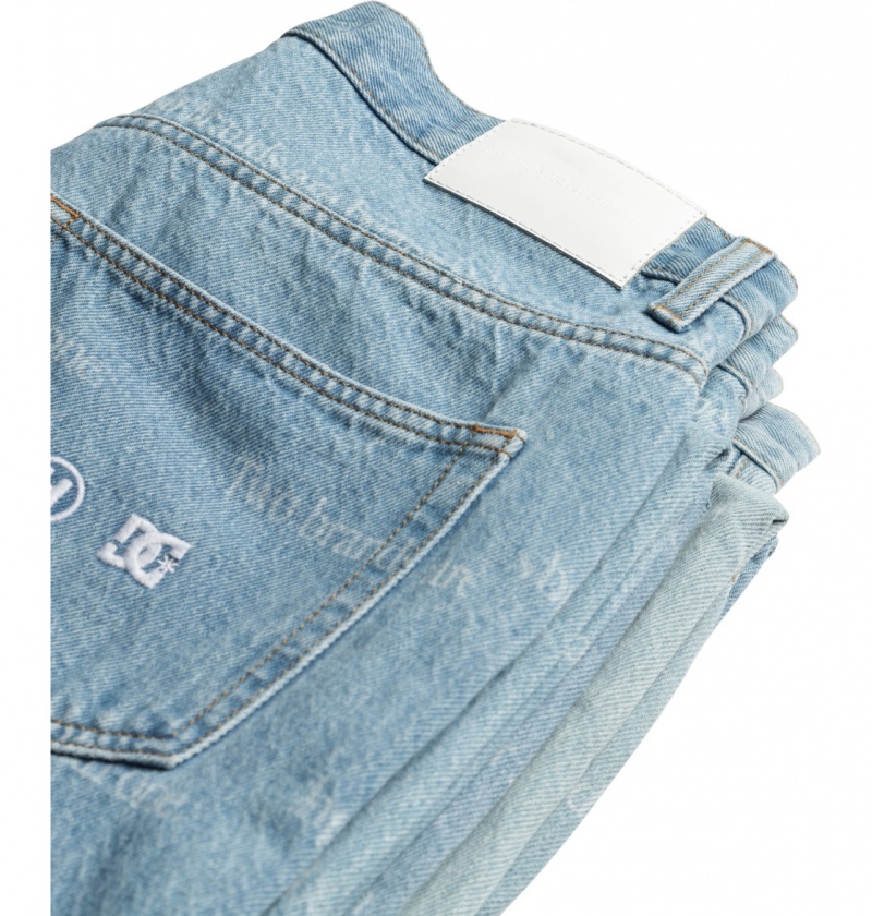 Indigo Light DC Shoes DCrave - Baggy Jeans | XIV-863041