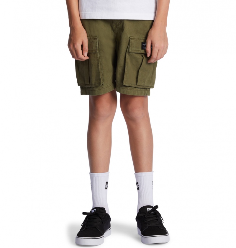 Ivy Green DC Shoes Tundra - Cargo Shorts 8-16 | VYF-956138