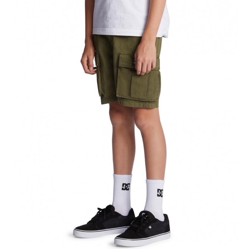 Ivy Green DC Shoes Tundra - Cargo Shorts 8-16 | VYF-956138