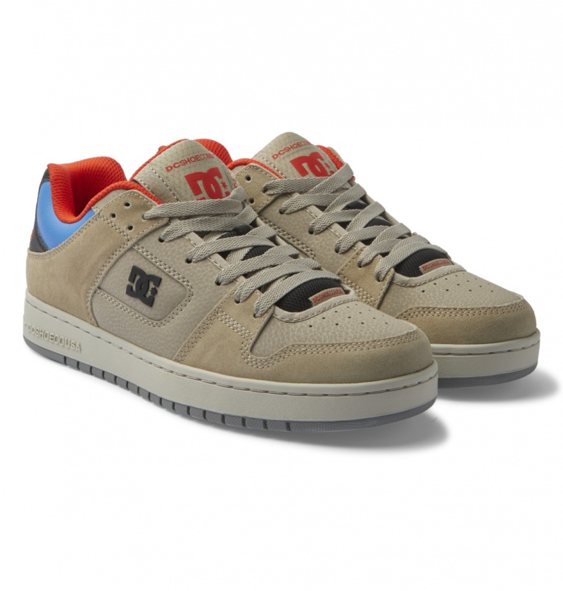 Light Camel DC Shoes Manteca SE - Leather Shoes | VAL-235104