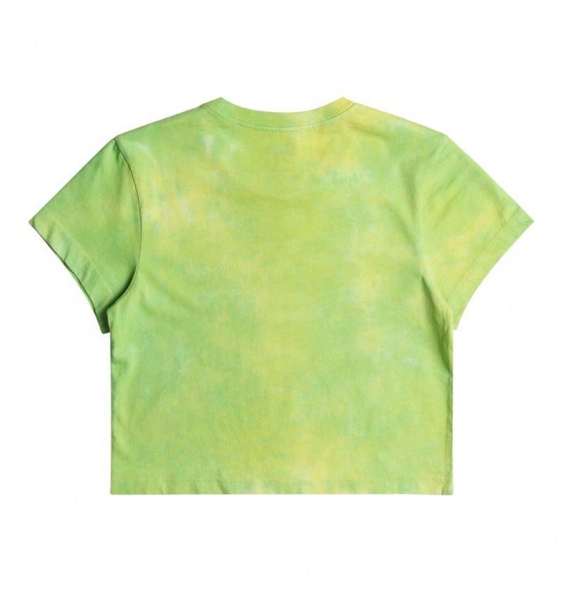 Lime Green DC Shoes x Monegros - Crop Top | QXH-647195