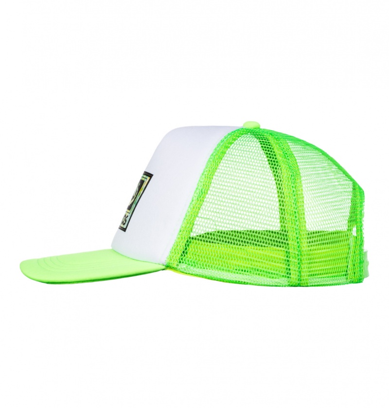 Lime Green DC Shoes x Monegros - Trucker Cap | YPU-394685