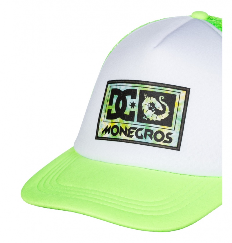 Lime Green DC Shoes x Monegros - Trucker Cap | YPU-394685