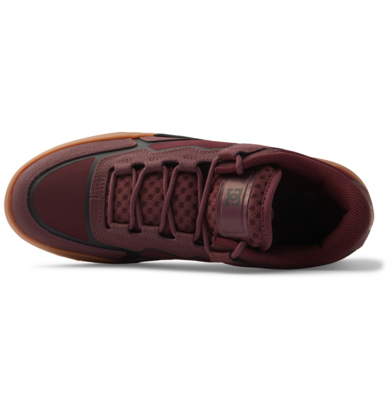 Maroon DC Shoes DC Metric - Leather Shoes | GFS-728453