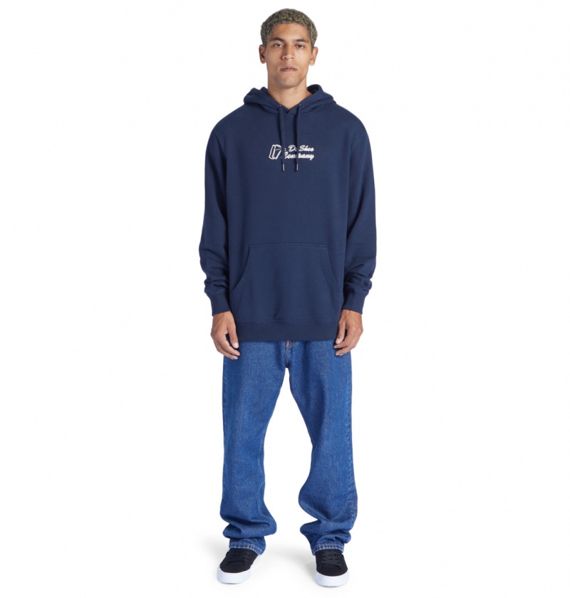 Navy Blazer DC Shoes Big Willys - Hoodie | MBL-857139