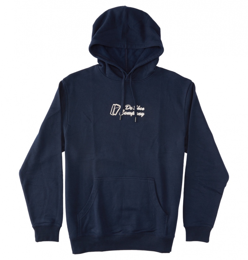 Navy Blazer DC Shoes Big Willys - Hoodie | MBL-857139