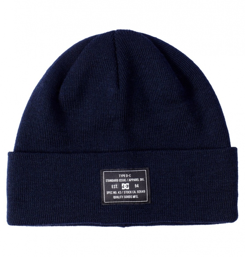 Navy Blazer DC Shoes Frontline - Cuffed Beanie | YWH-165380