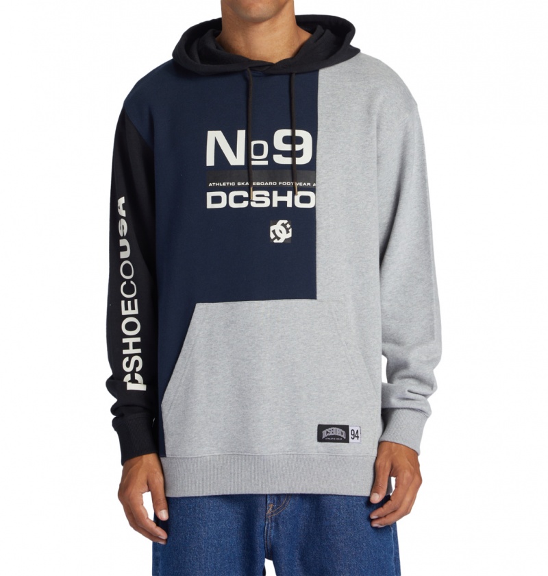 Navy Blazer Multi DC Shoes Static - Hoodie | XJW-516702