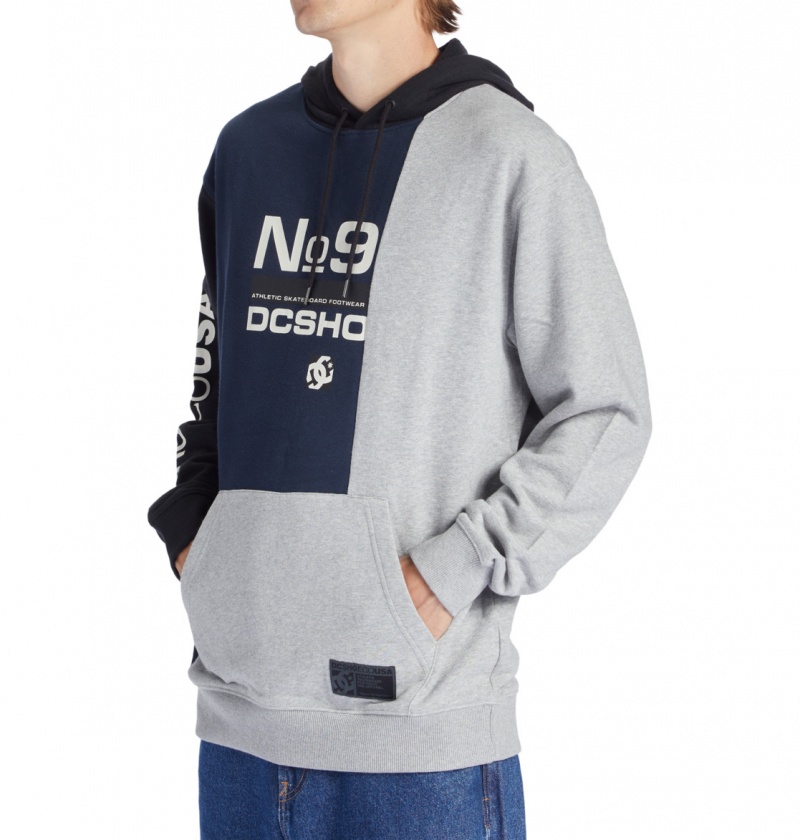 Navy Blazer Multi DC Shoes Static - Hoodie | XJW-516702