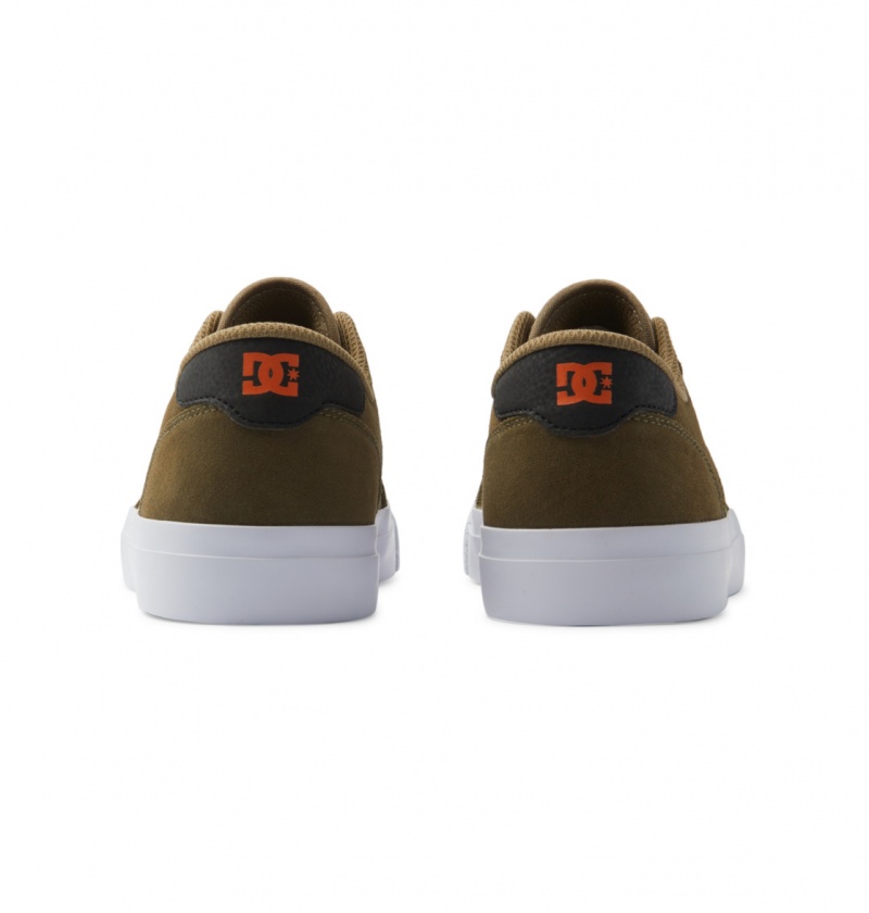 Olive Camo DC Shoes Teknic - Leather Shoes | NFH-280379