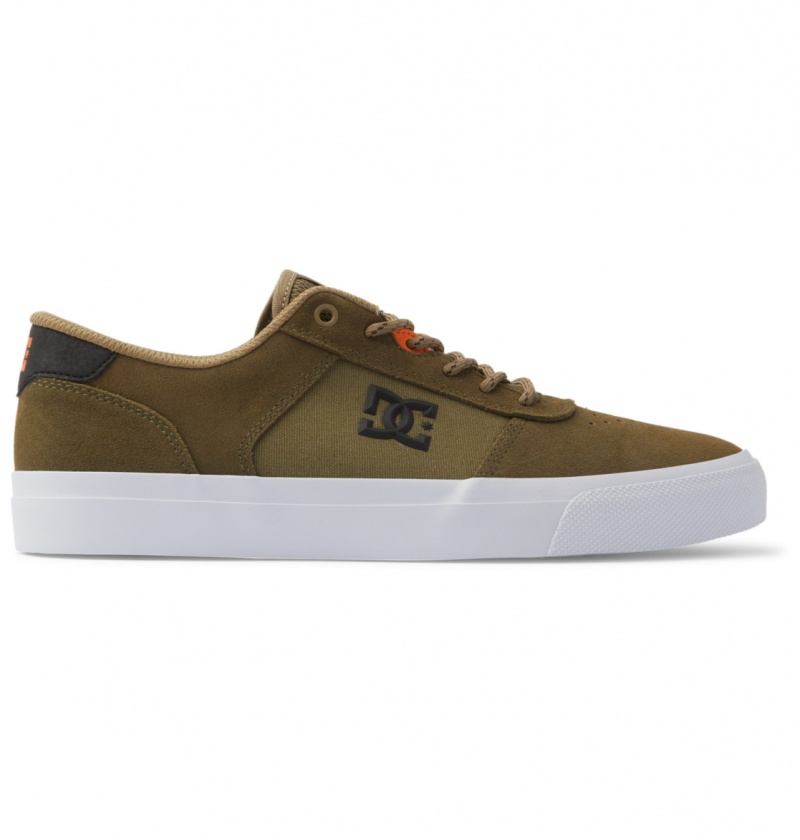 Olive Camo DC Shoes Teknic - Leather Shoes | NFH-280379