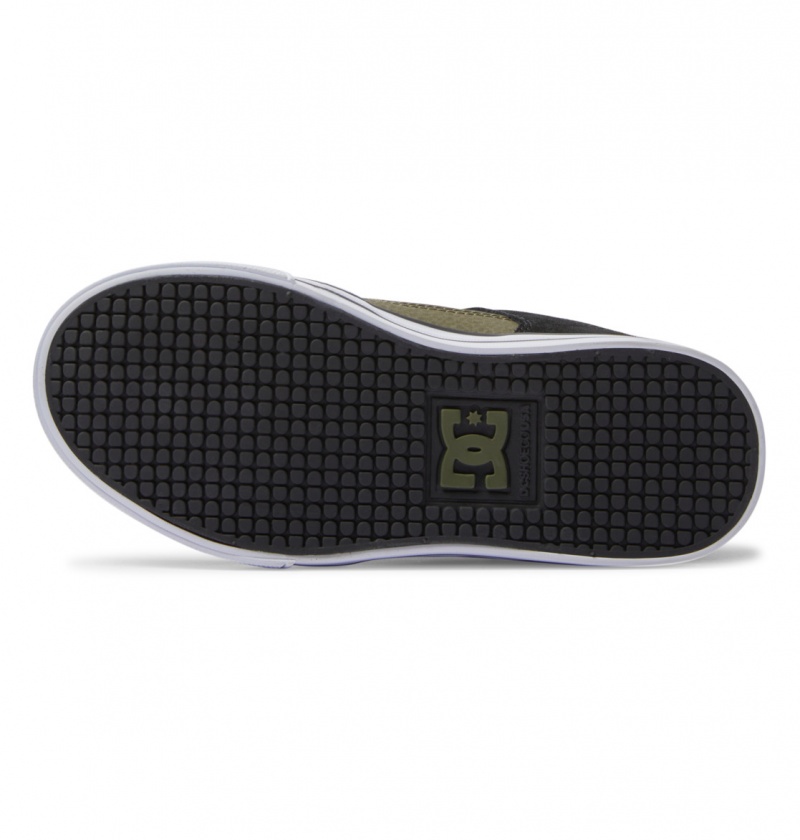 Olive Camouflage DC Shoes Pure - Leather Shoes | ZJC-584029