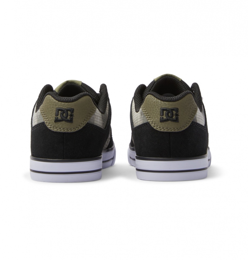 Olive Camouflage DC Shoes Pure - Leather Shoes | ZJC-584029