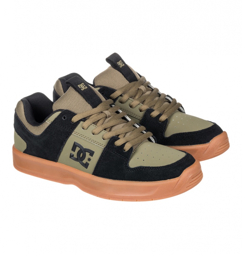 Olive / Black DC Shoes Lynx Zero - Leather Shoes | XLC-671328