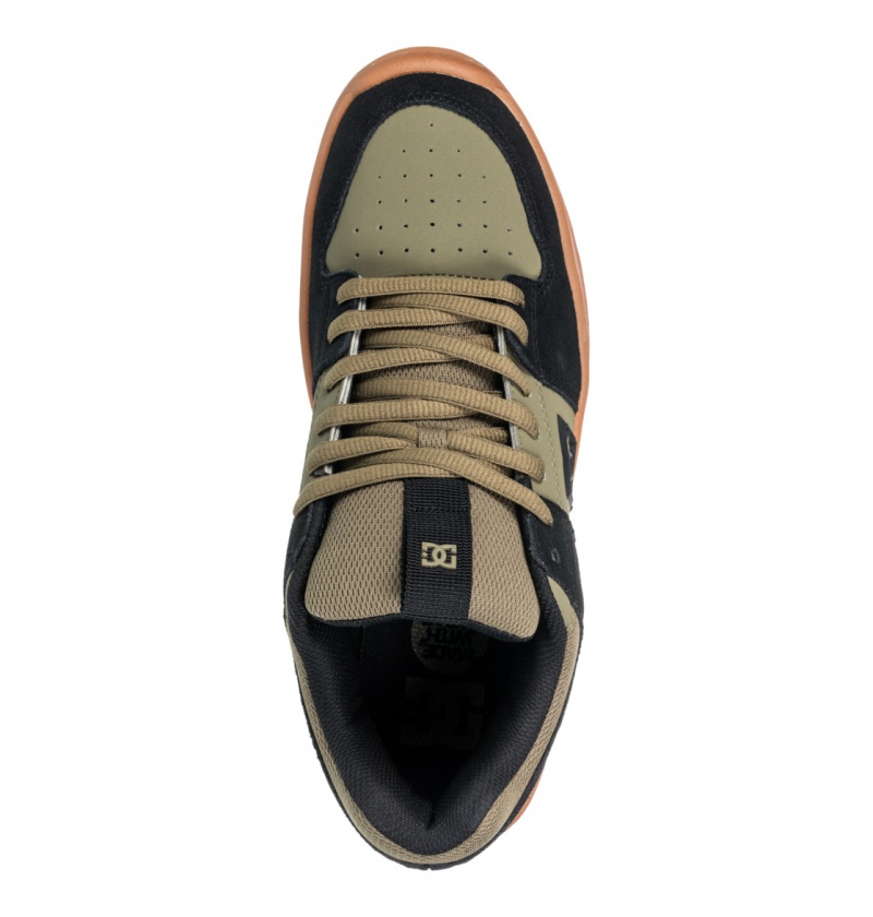 Olive / Black DC Shoes Lynx Zero - Leather Shoes | XLC-671328