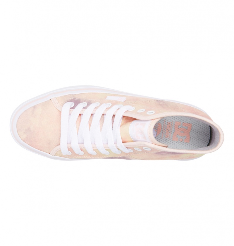 Peach Parfait DC Shoes Manual Hi Platform - High-Top Shoes | CUM-628350