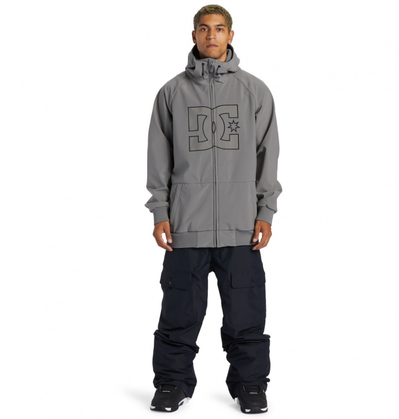 Pewter DC Shoes Spectrum - Technical Softshell Snow Jacket | NLF-067483