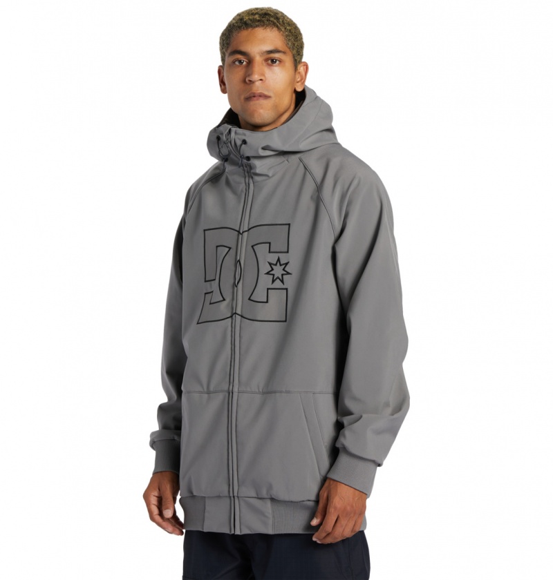 Pewter DC Shoes Spectrum - Technical Softshell Snow Jacket | NLF-067483