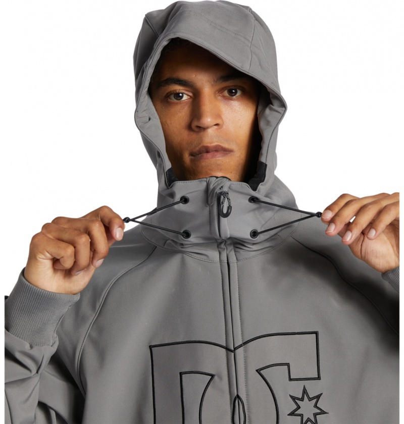 Pewter DC Shoes Spectrum - Technical Softshell Snow Jacket | NLF-067483