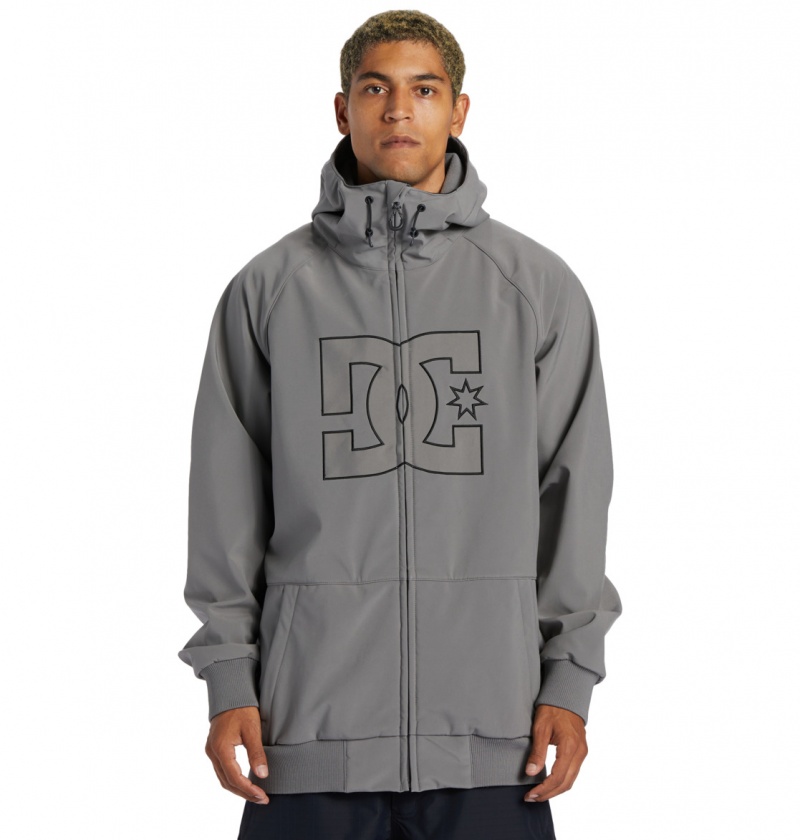 Pewter DC Shoes Spectrum - Technical Softshell Snow Jacket | NLF-067483