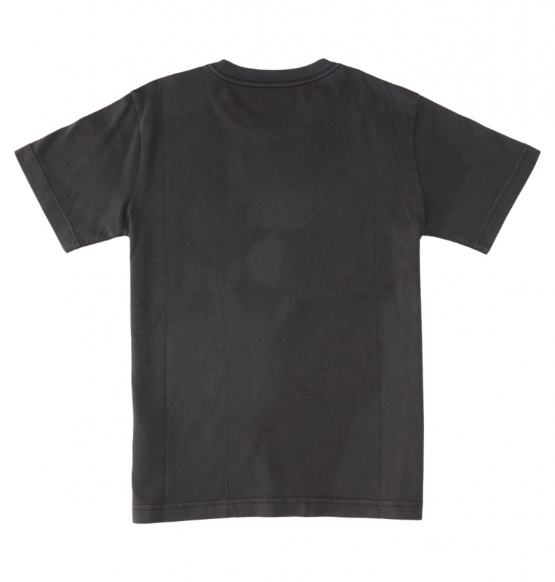 Pirate Black Enzyme Wash DC Shoes Tuition - T-Shirt 10-16 | PZQ-690843