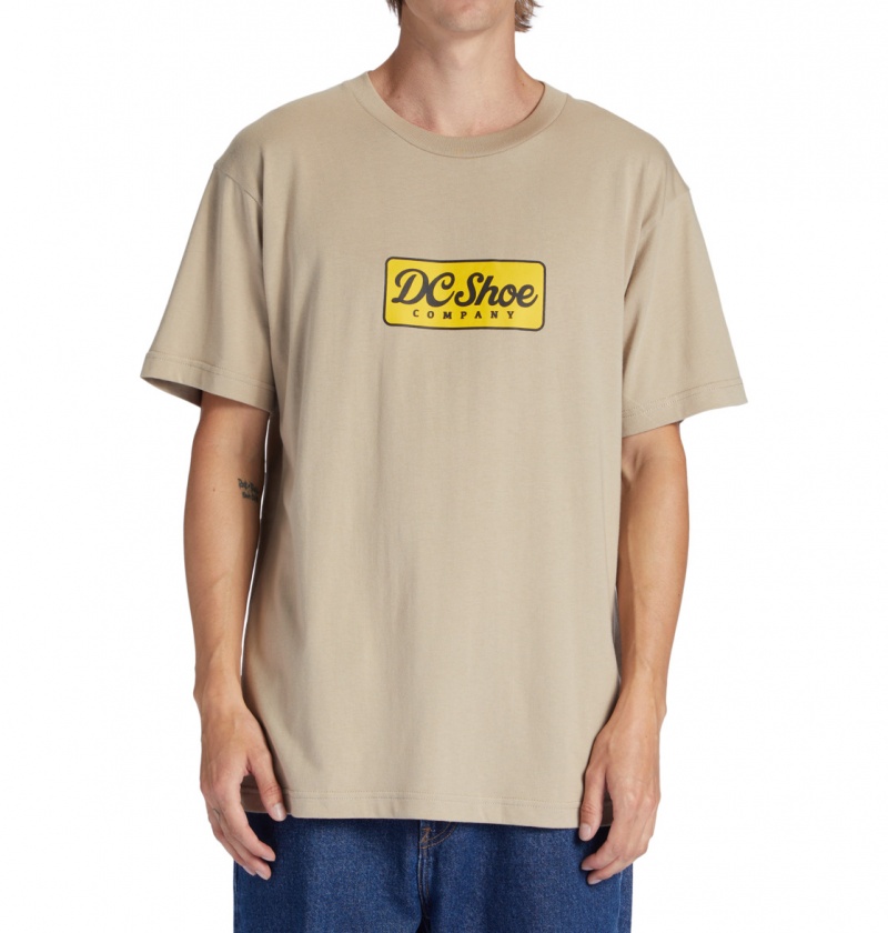 Plaza Taupe DC Shoes Happy Hour - T-Shirt | RLI-409358