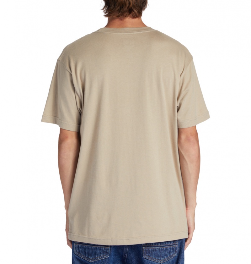 Plaza Taupe DC Shoes Happy Hour - T-Shirt | RLI-409358