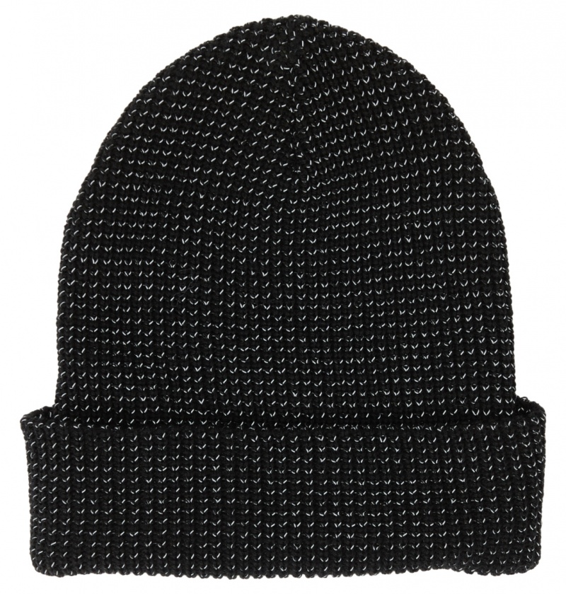 Reflective Black DC Shoes Sight - Beanie | HMG-697234