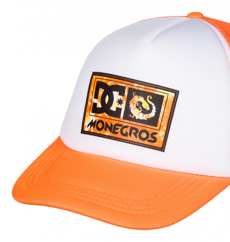 Shocking Orange DC Shoes x Monegros - Trucker Cap | TVL-423158