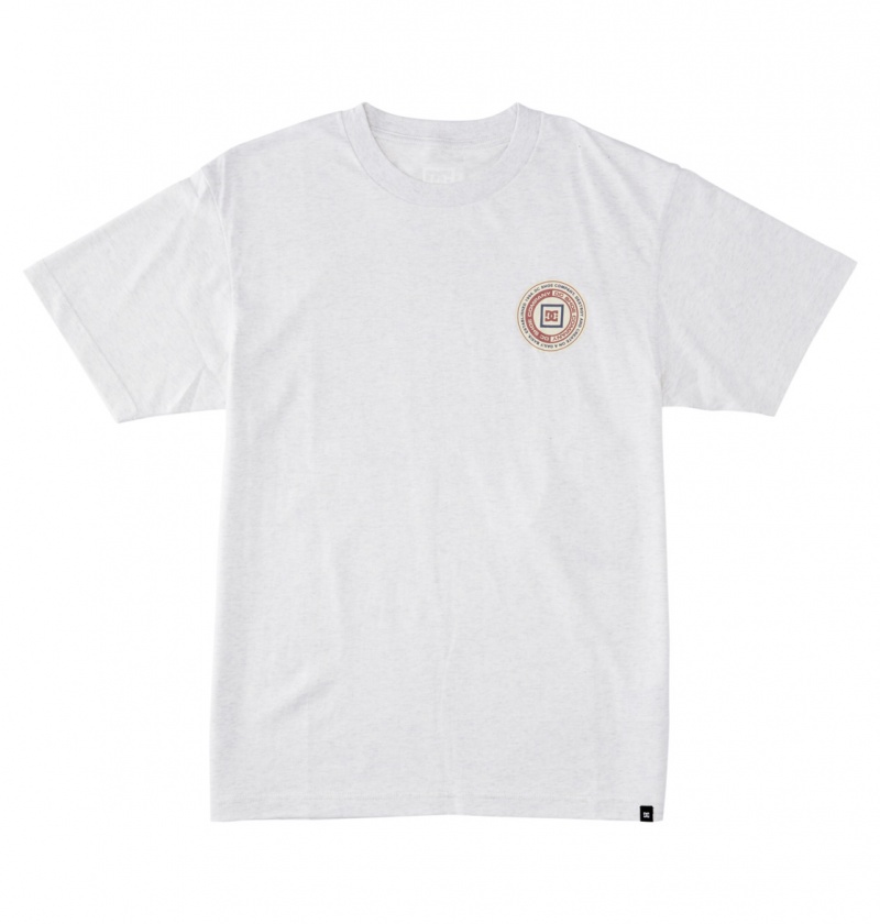 Snow Heather DC Shoes Old Head - T-Shirt | DQO-962415