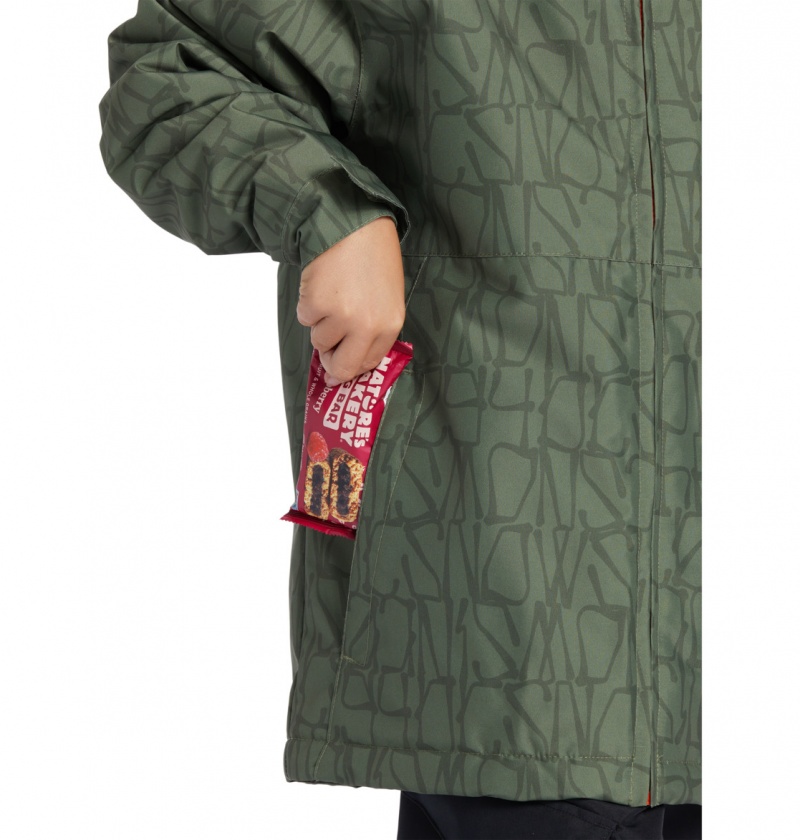 Standards DC Shoes Basis Print - Technical Snow Jacket 8-16 | FLE-871605