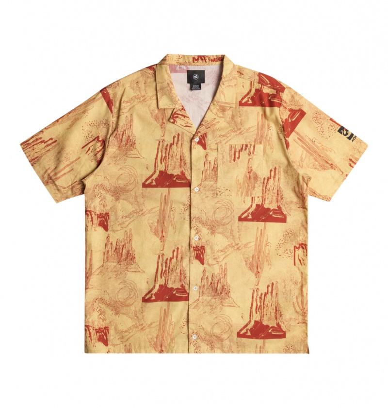 Tender Yellow DC Shoes x Monegros - Short Sleeve Shirt | LSB-398045