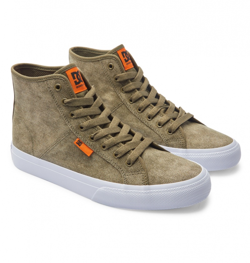 Washed Olive DC Shoes Manual - High-Top Shoes | ETR-825034