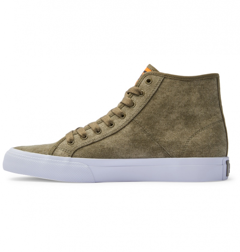 Washed Olive DC Shoes Manual - High-Top Shoes | ETR-825034