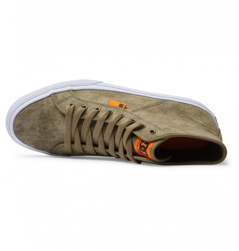 Washed Olive DC Shoes Manual - High-Top Shoes | ETR-825034