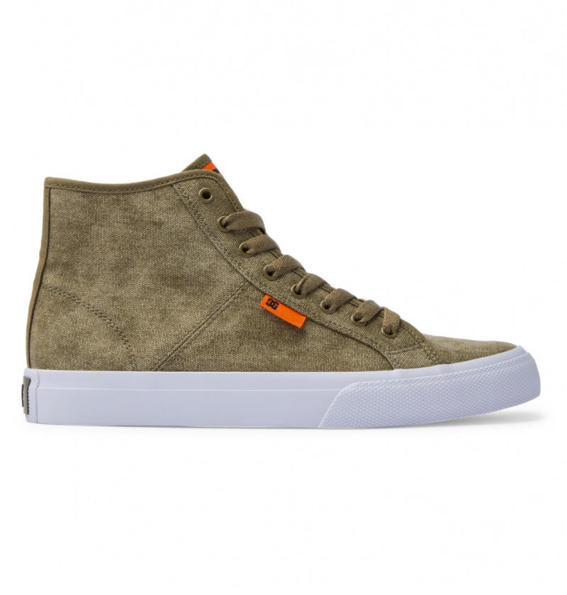 Washed Olive DC Shoes Manual - High-Top Shoes | ETR-825034