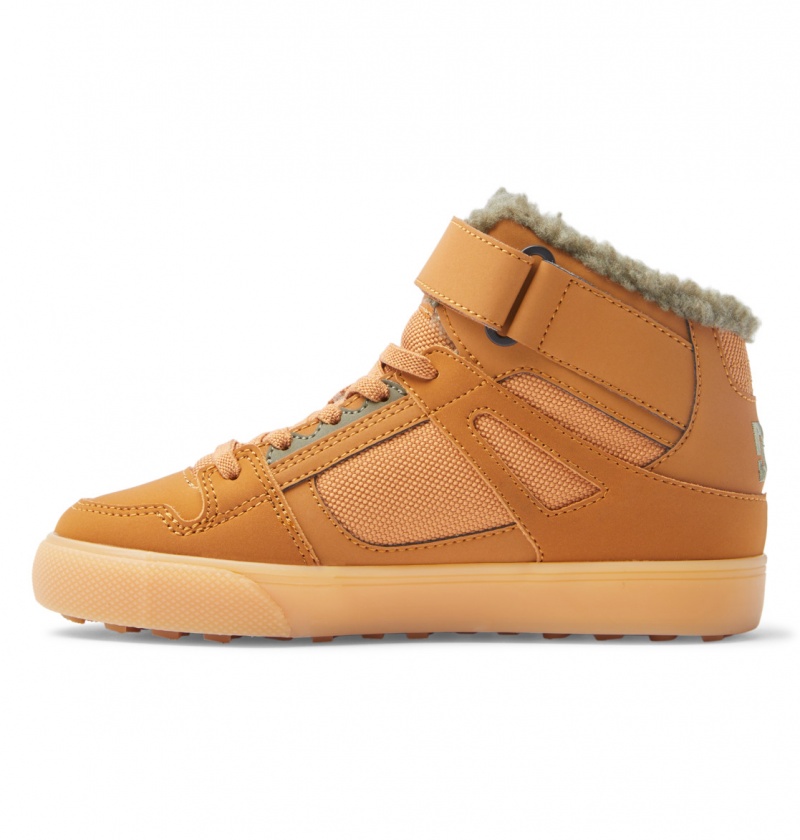 Wheat DC Shoes Pure High WNT - Winter High-Top Boots | BJG-536492