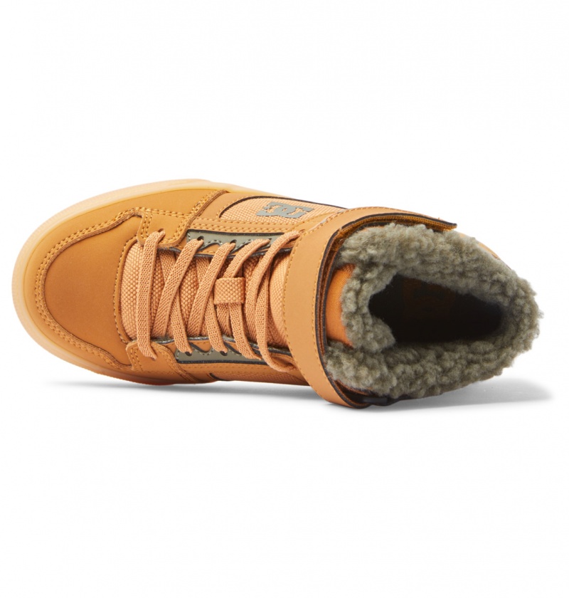 Wheat DC Shoes Pure High WNT - Winter High-Top Boots | BJG-536492