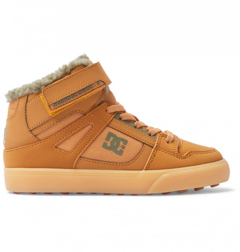 Wheat DC Shoes Pure High WNT - Winter High-Top Boots | BJG-536492