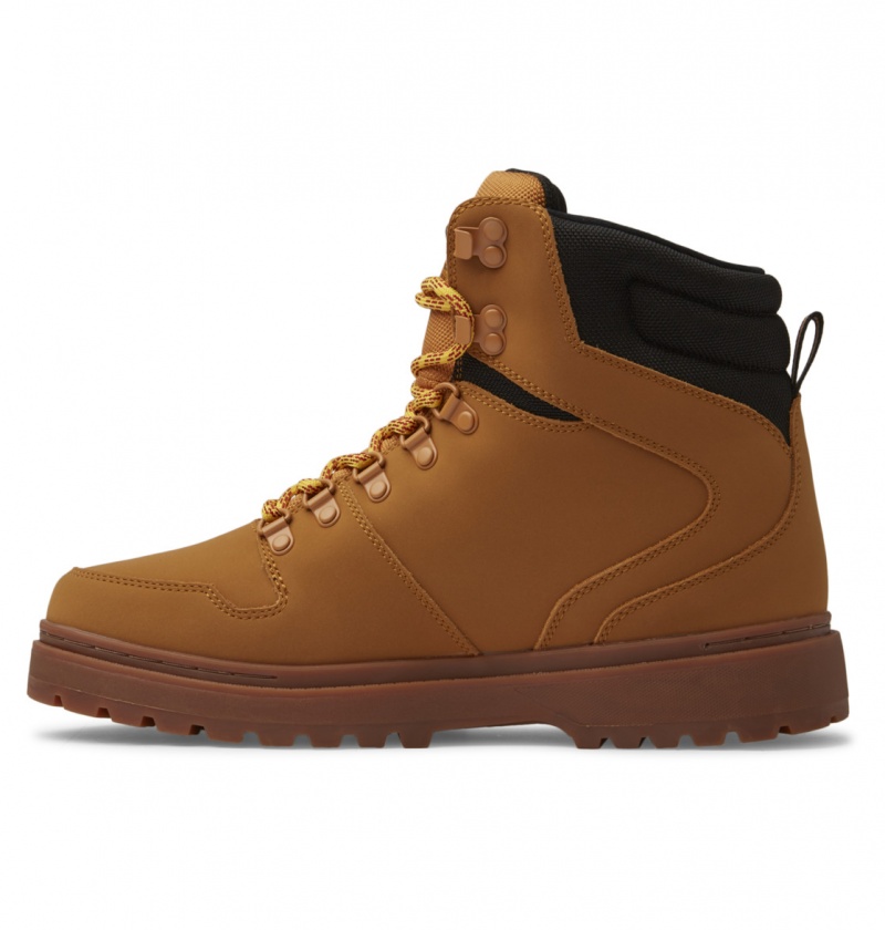 Wheat / Black DC Shoes Peary Tr - Leather Boots | HWI-840235