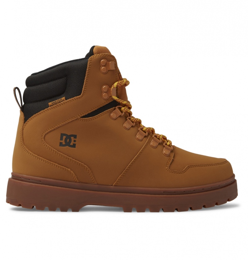 Wheat / Black DC Shoes Peary Tr - Leather Boots | HWI-840235