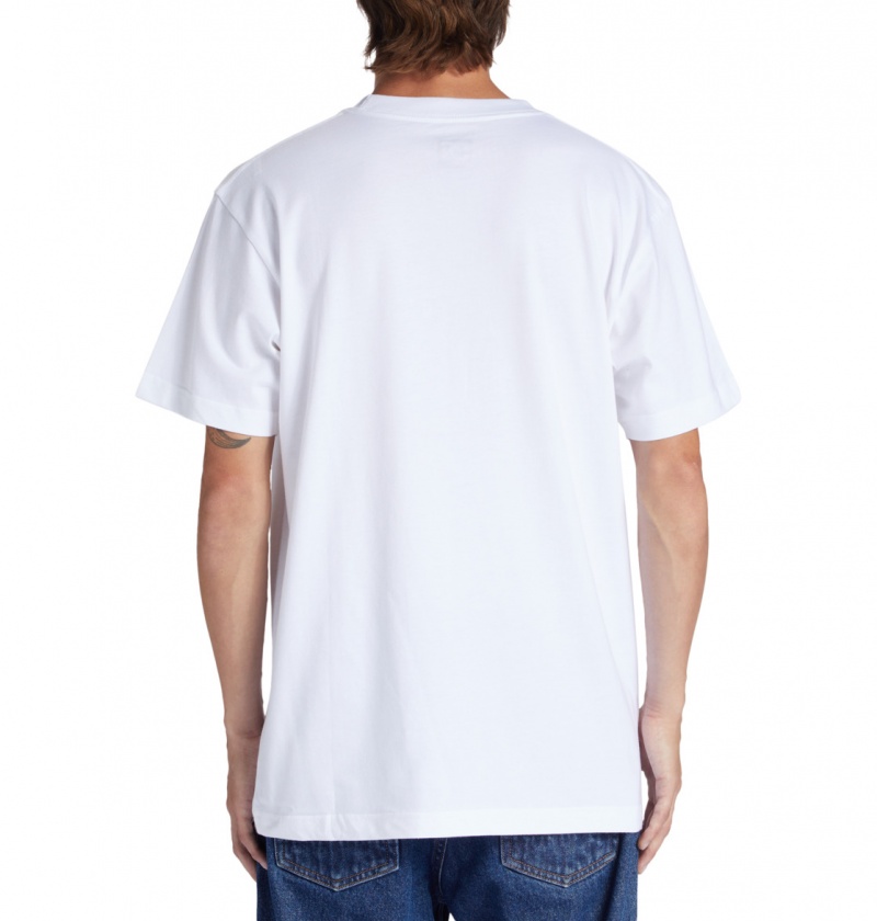 White DC Shoes Crushed Glass - T-Shirt | ZDC-968431