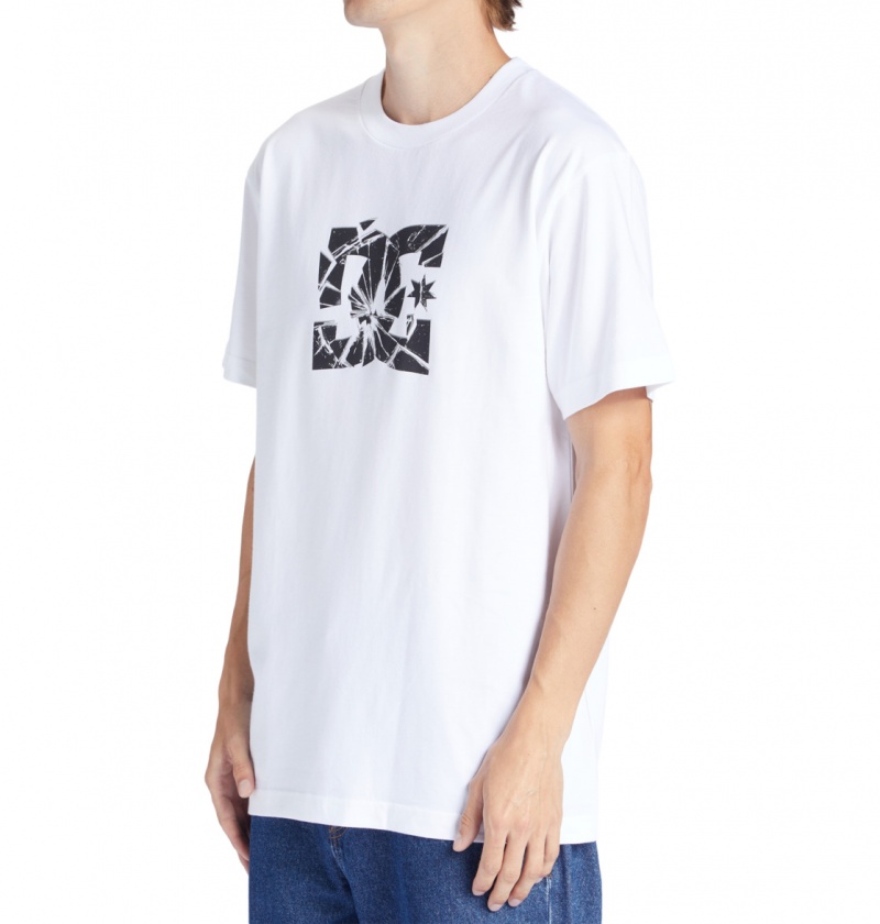 White DC Shoes Crushed Glass - T-Shirt | ZDC-968431