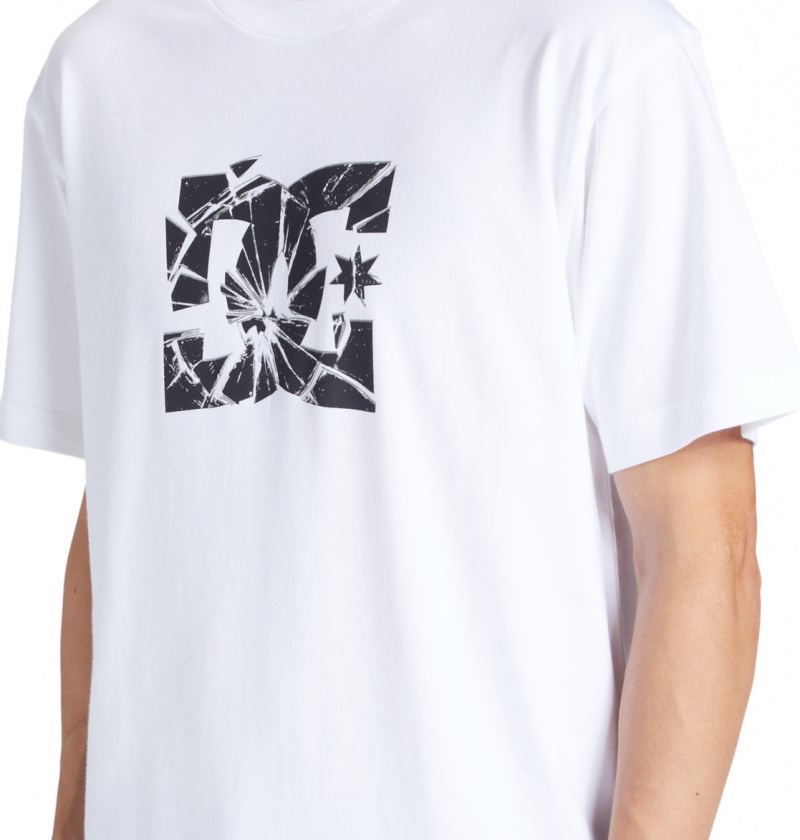 White DC Shoes Crushed Glass - T-Shirt | ZDC-968431